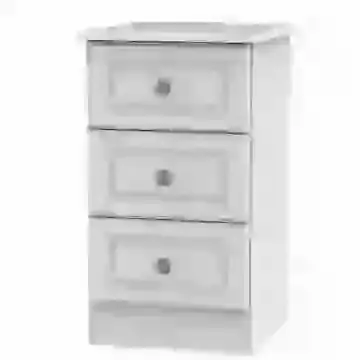 Traditional Wood Grain 3 Drawer Bedside Chest